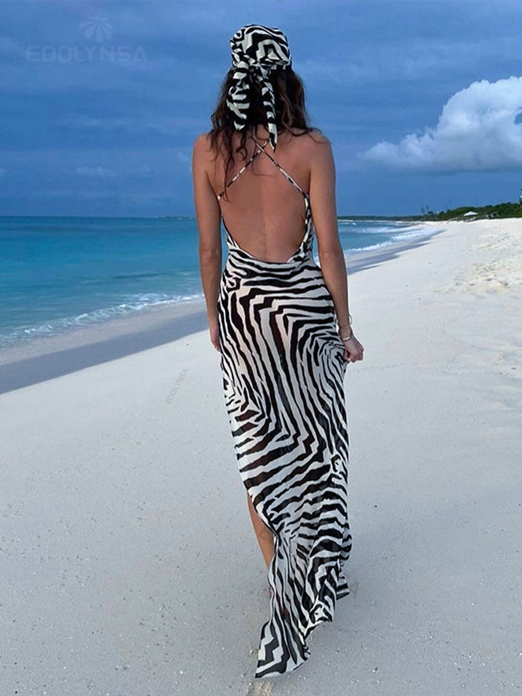 Vestido Musseline Zebra